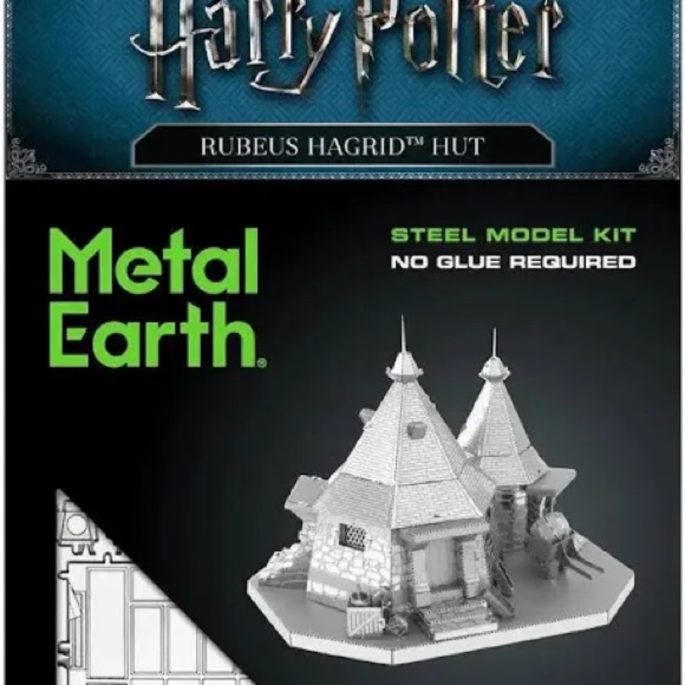 Harry Potter Hagrid's Hut Steel Model Kit - Silver